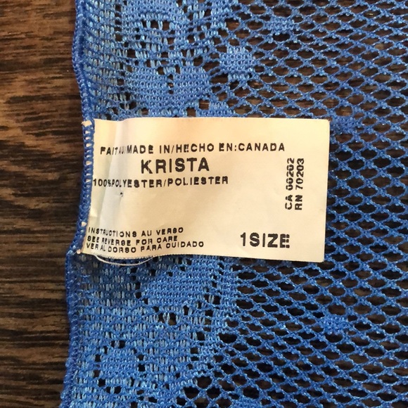 Vintage Lace/Fringe Beach Sarong - Picture 7 of 16